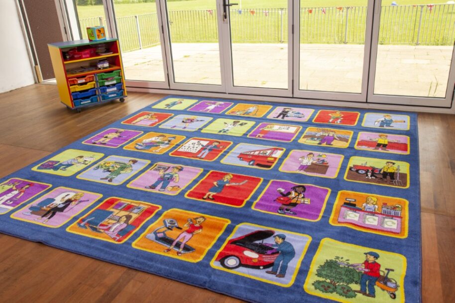 Kinder™ Occupations Placement Carpet 3x3m
