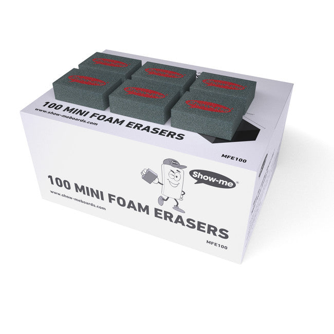 Show-Me Mini Foam Erasers pk 100