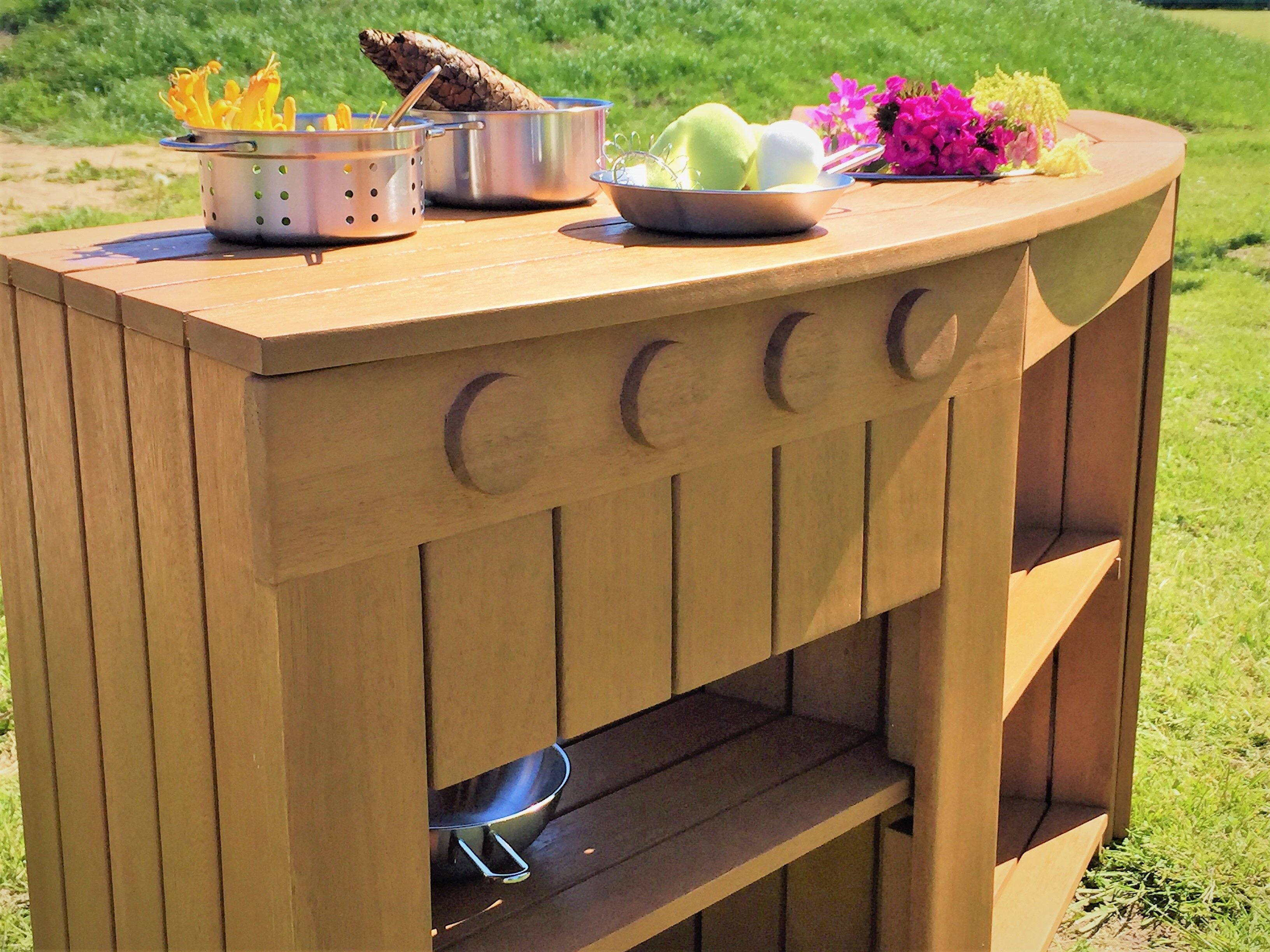 Outdoor Curved Kitchen Set 3pc