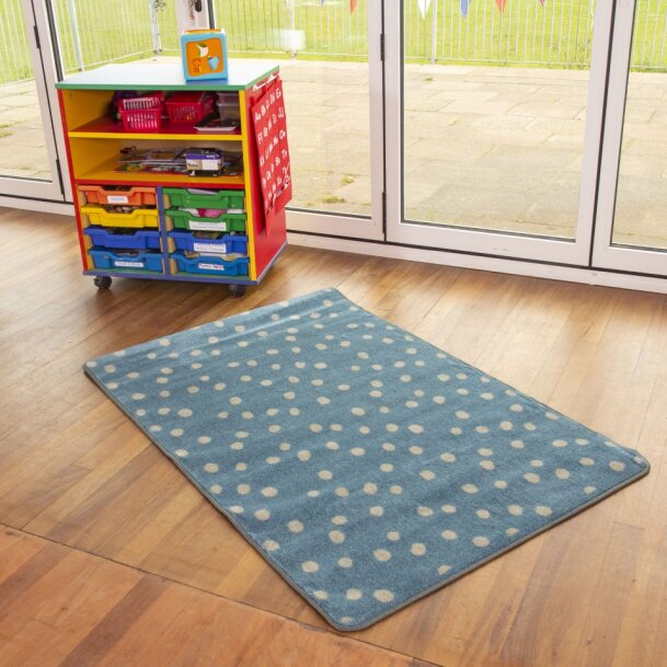 Kinder™ Small Spot Rug - Teal