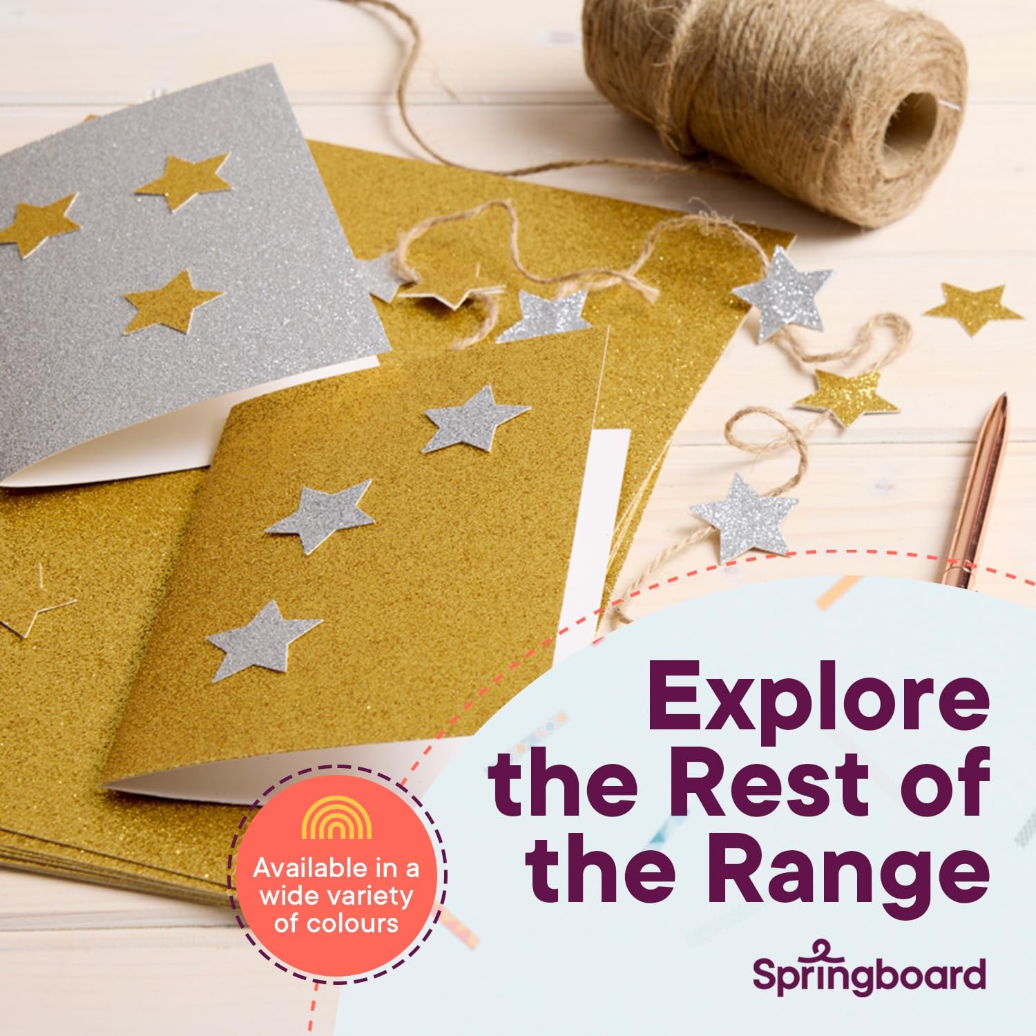 A4 Glitter Card Assortment 230gsm pk 30