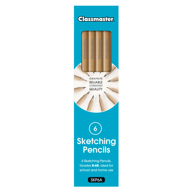Graphite Sketching Pencils pk 6