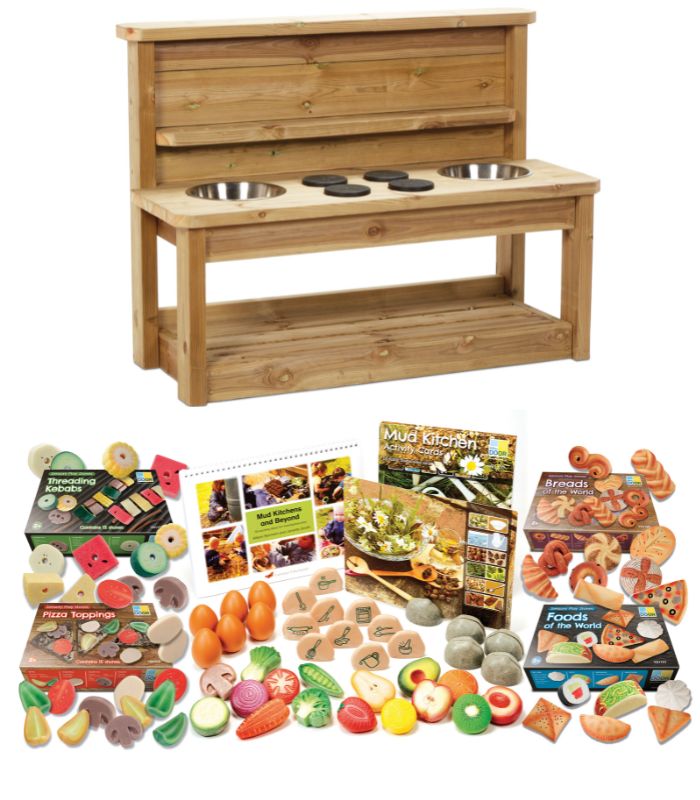 Millhouse Corner Kitchen with Mud Kitchen Kit