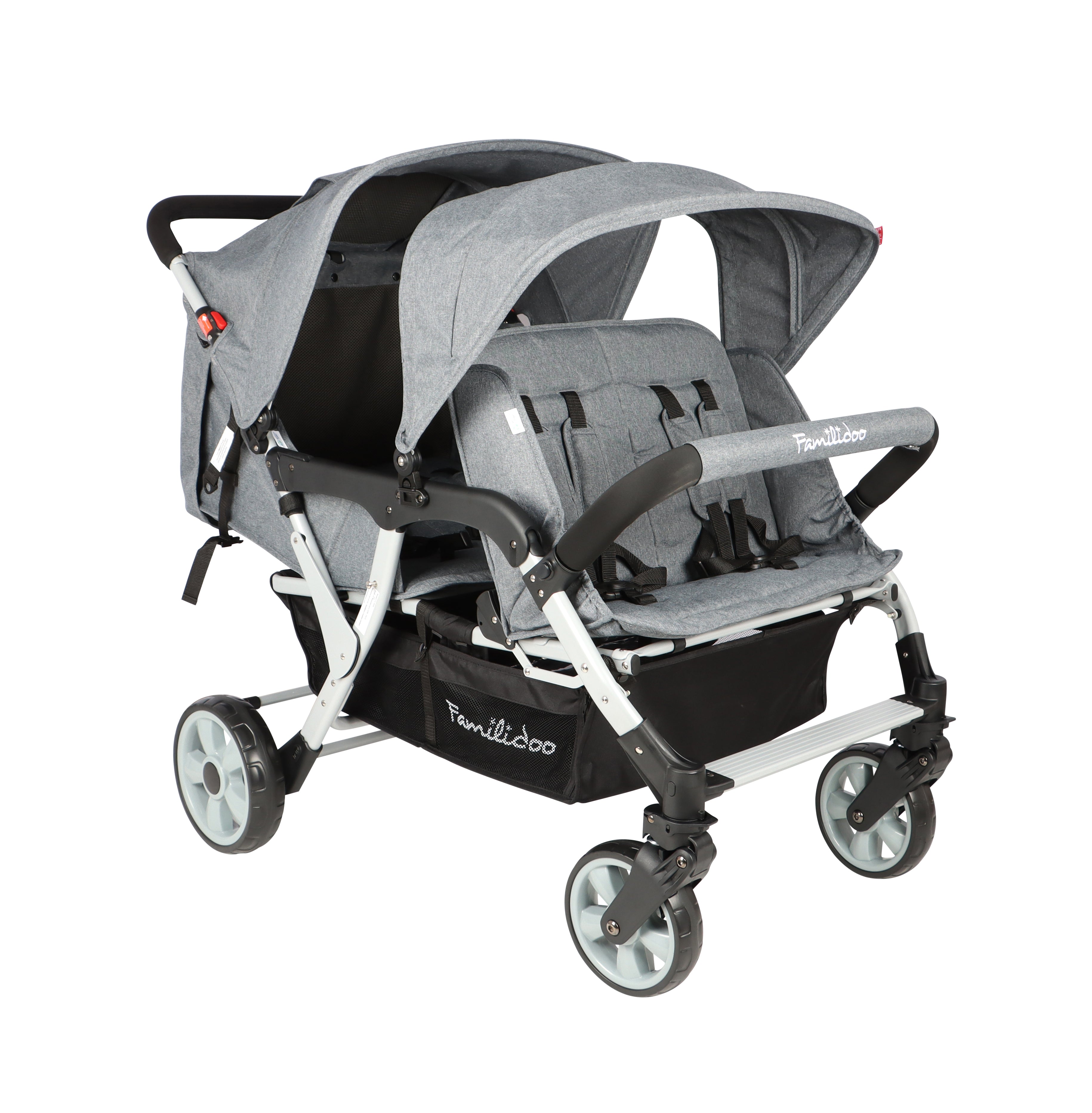 Familidoo Budget 4-Seater Stroller with Raincover