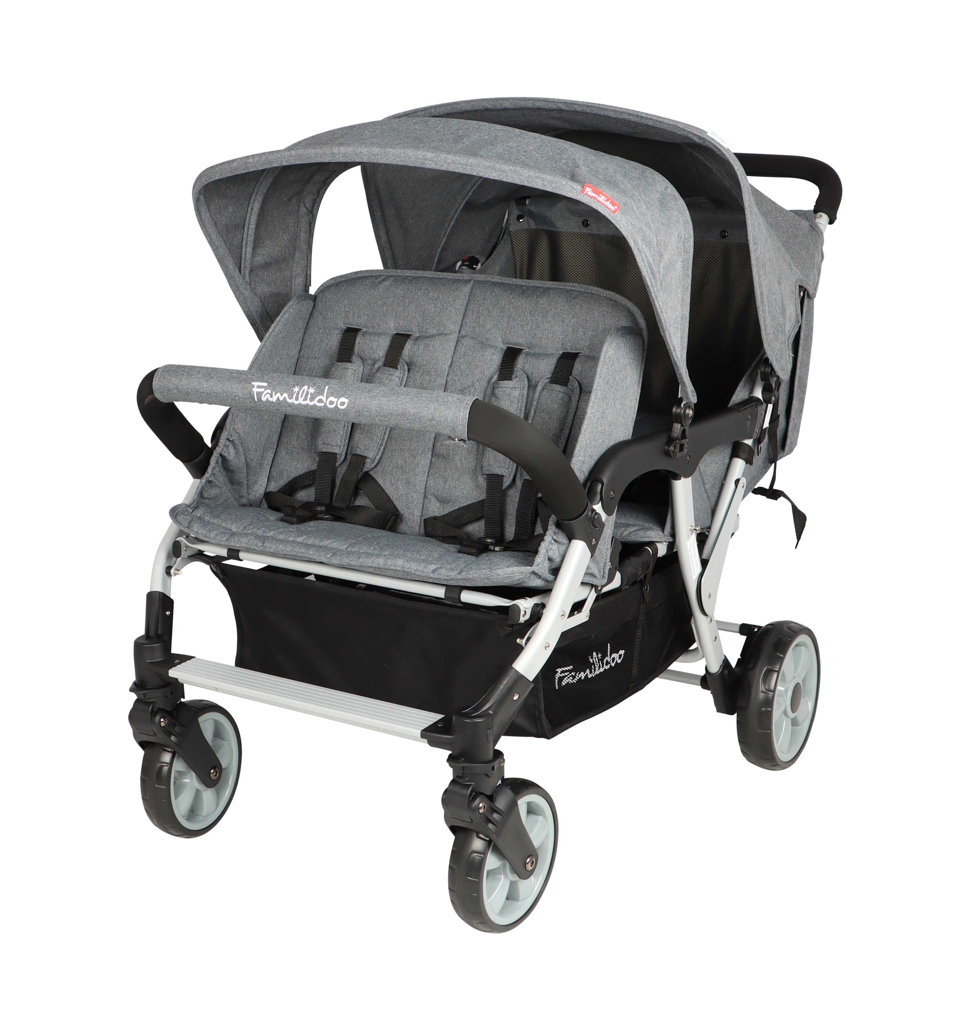 Familidoo Budget 4-Seater Stroller with Raincover