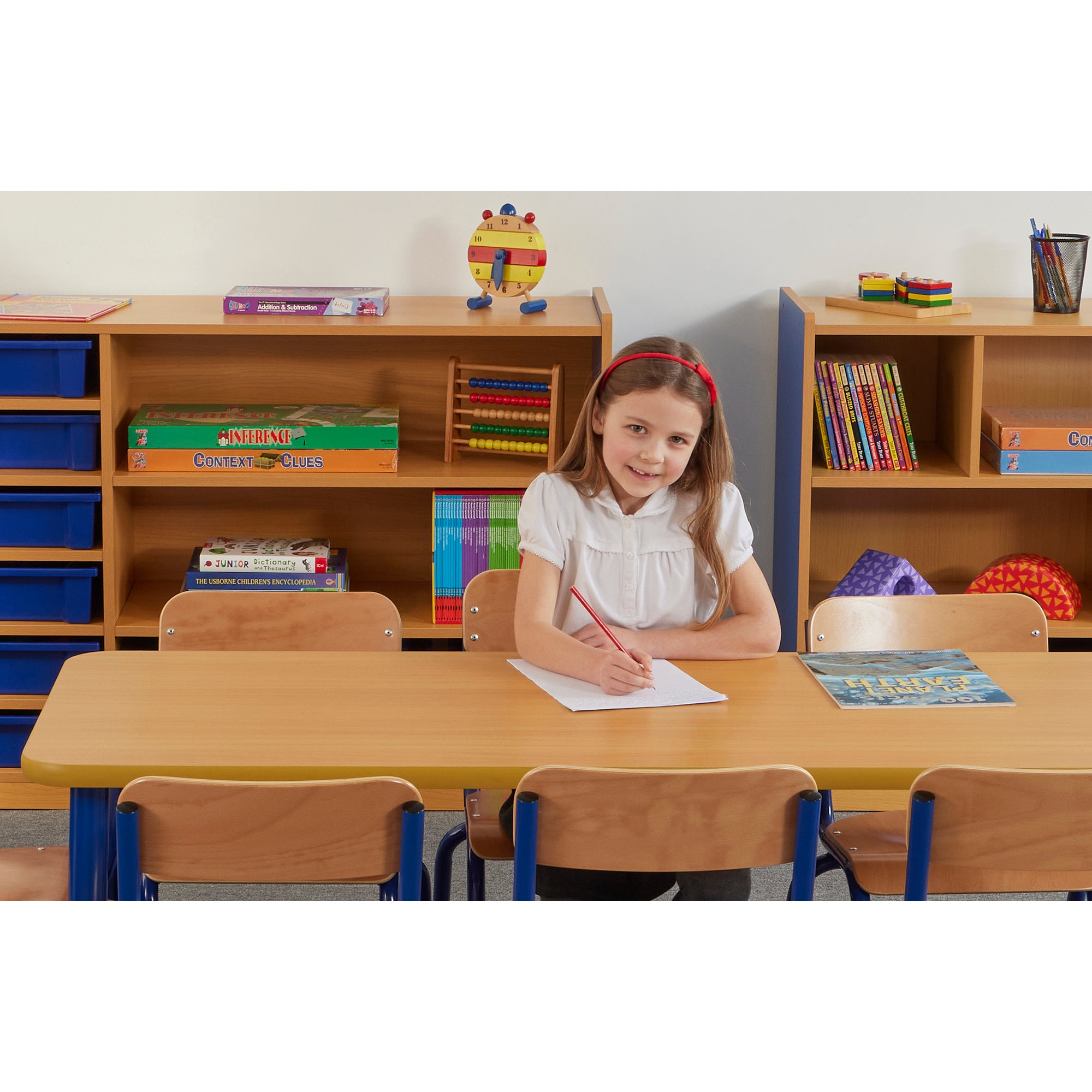 Milan Rectangular Table (8 Seater) - Blue