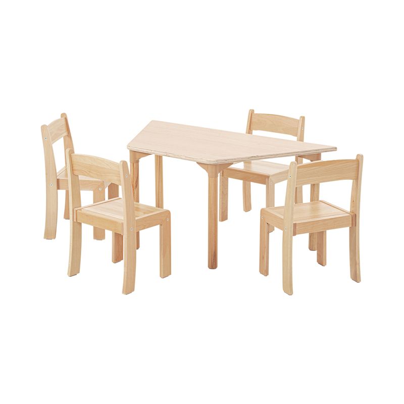 Beech Classroom Trapezoid Table 1200 x 600mm