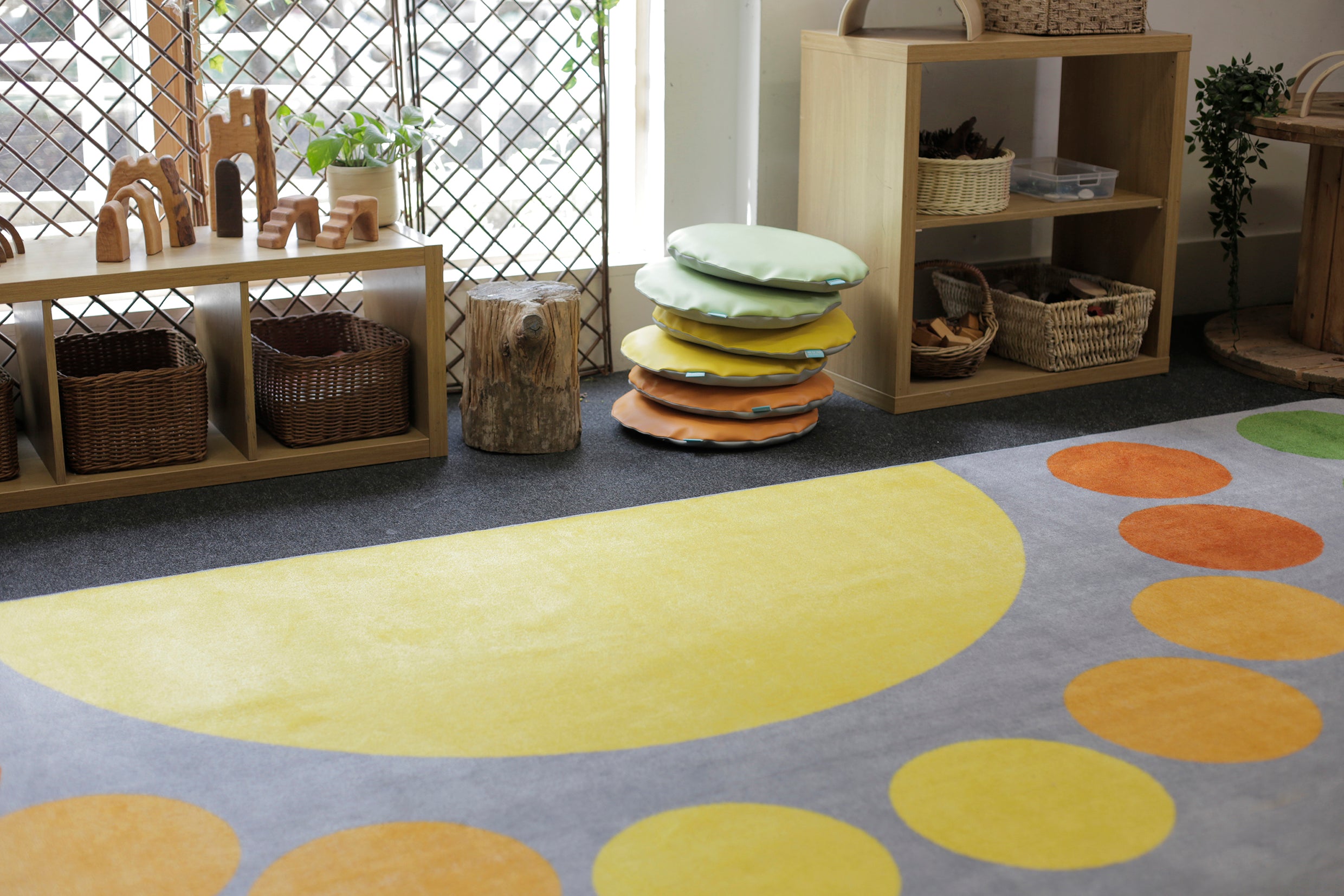 Safari Large Semi-Circle Placement Carpet 4x2m