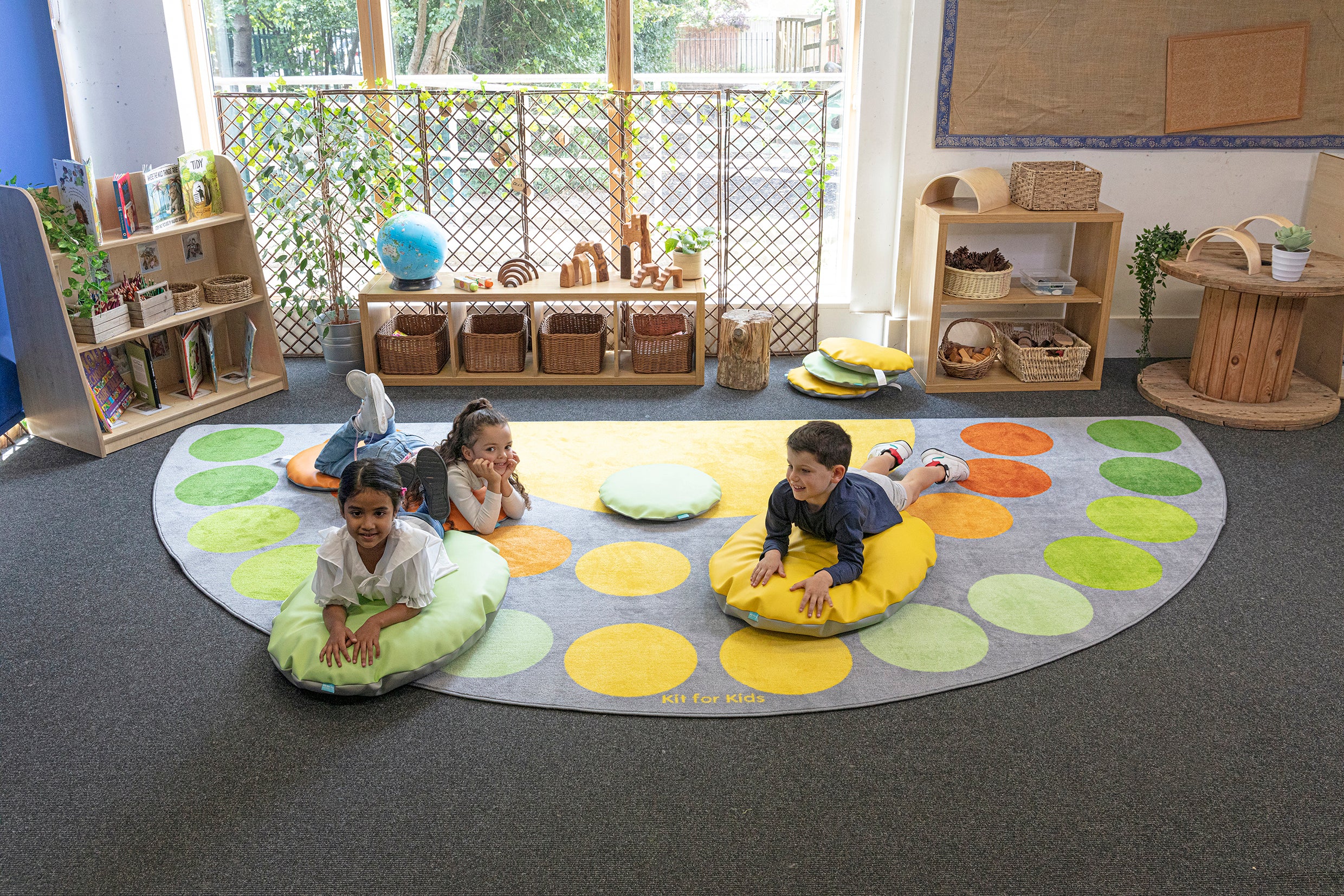 Safari Large Semi-Circle Placement Carpet 4x2m