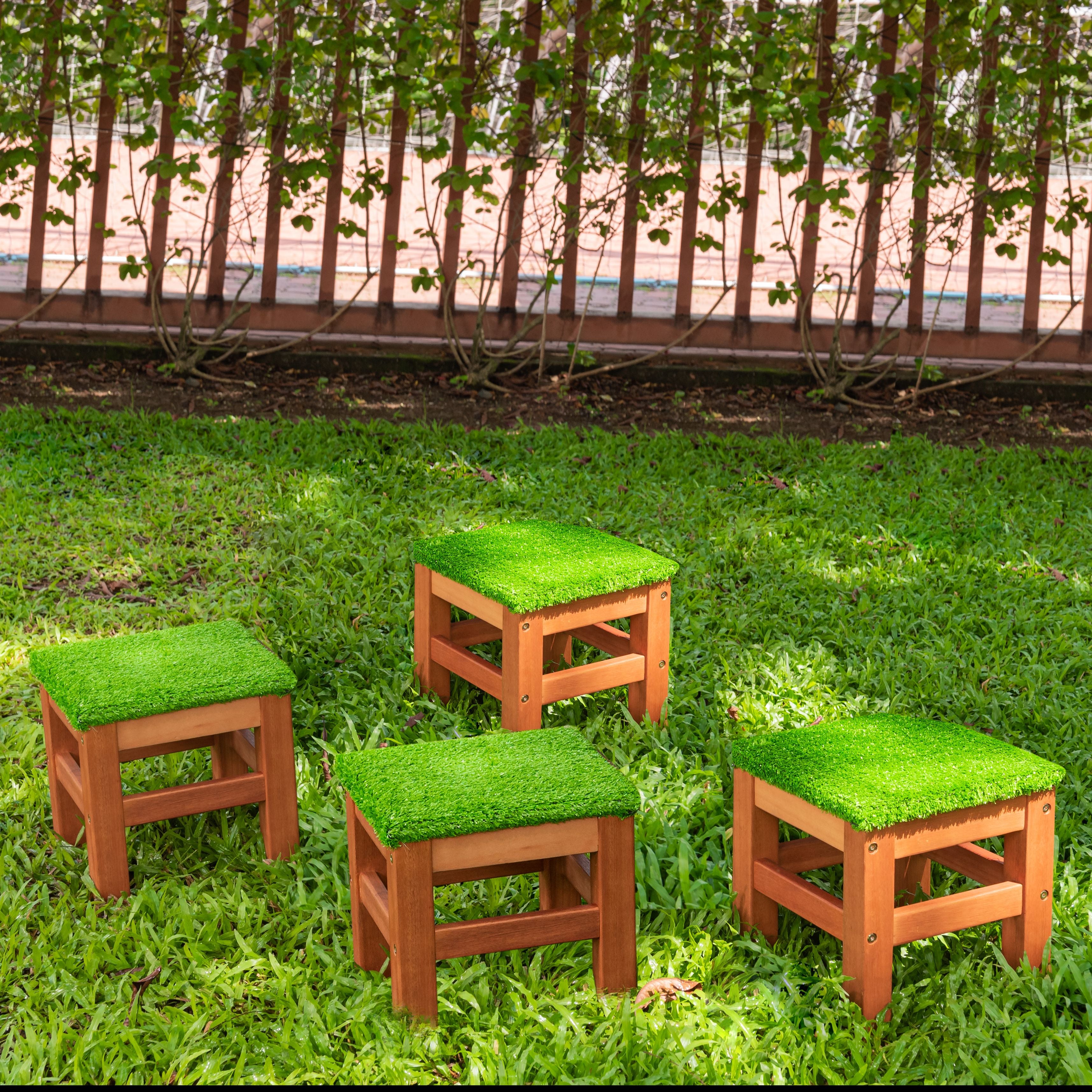 Outdoor Grass Seat Stool 2pc