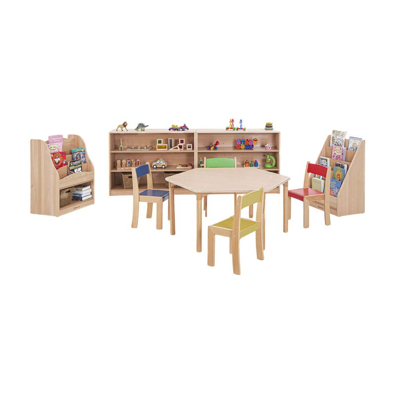 Beech Classroom Hexagon Table 1060 x 600mm