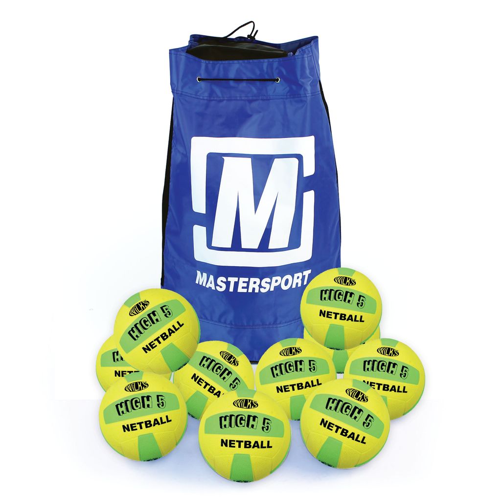 Masterplay High 5 Netball Size 4, Bag of 10