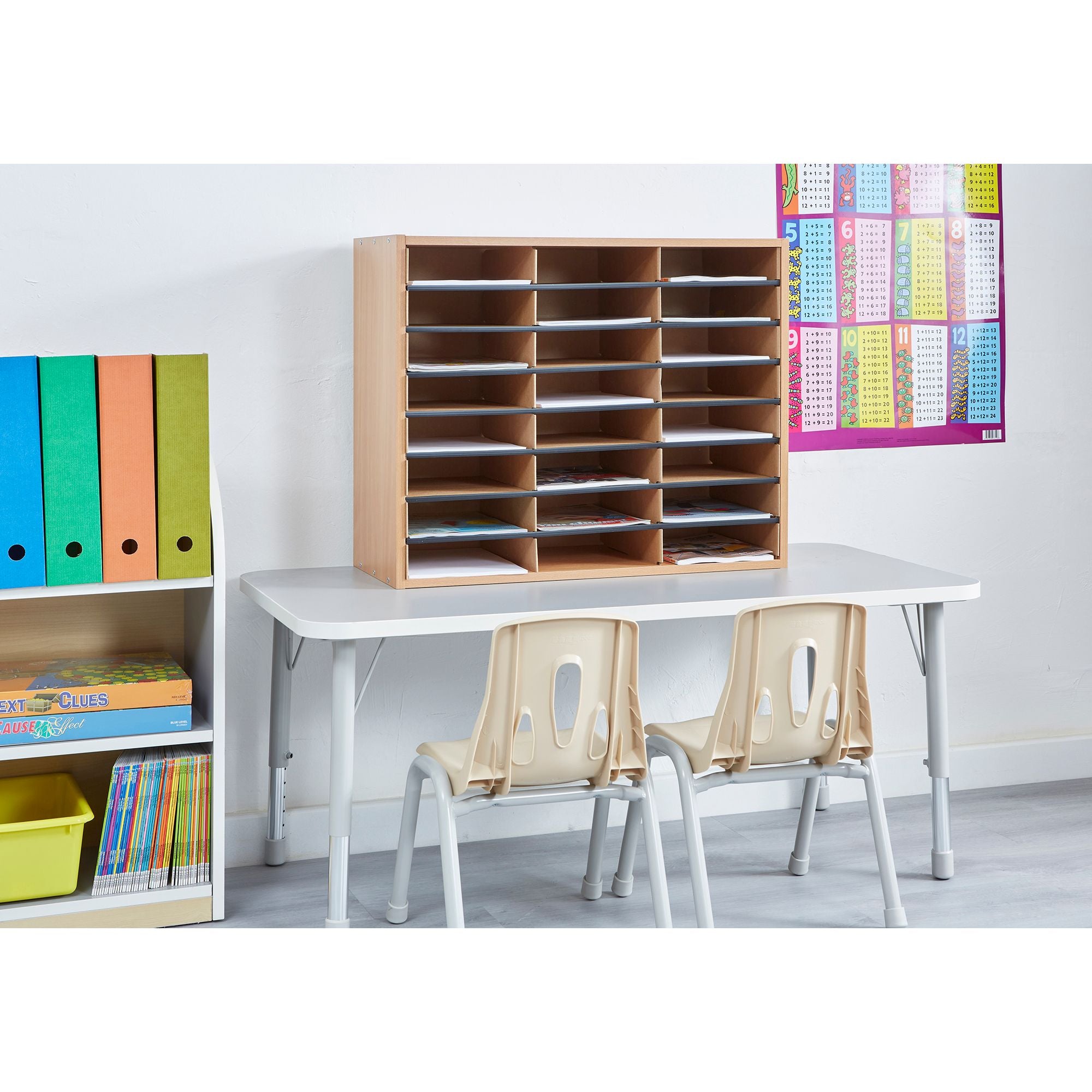 24-Section Beech Literature Organiser