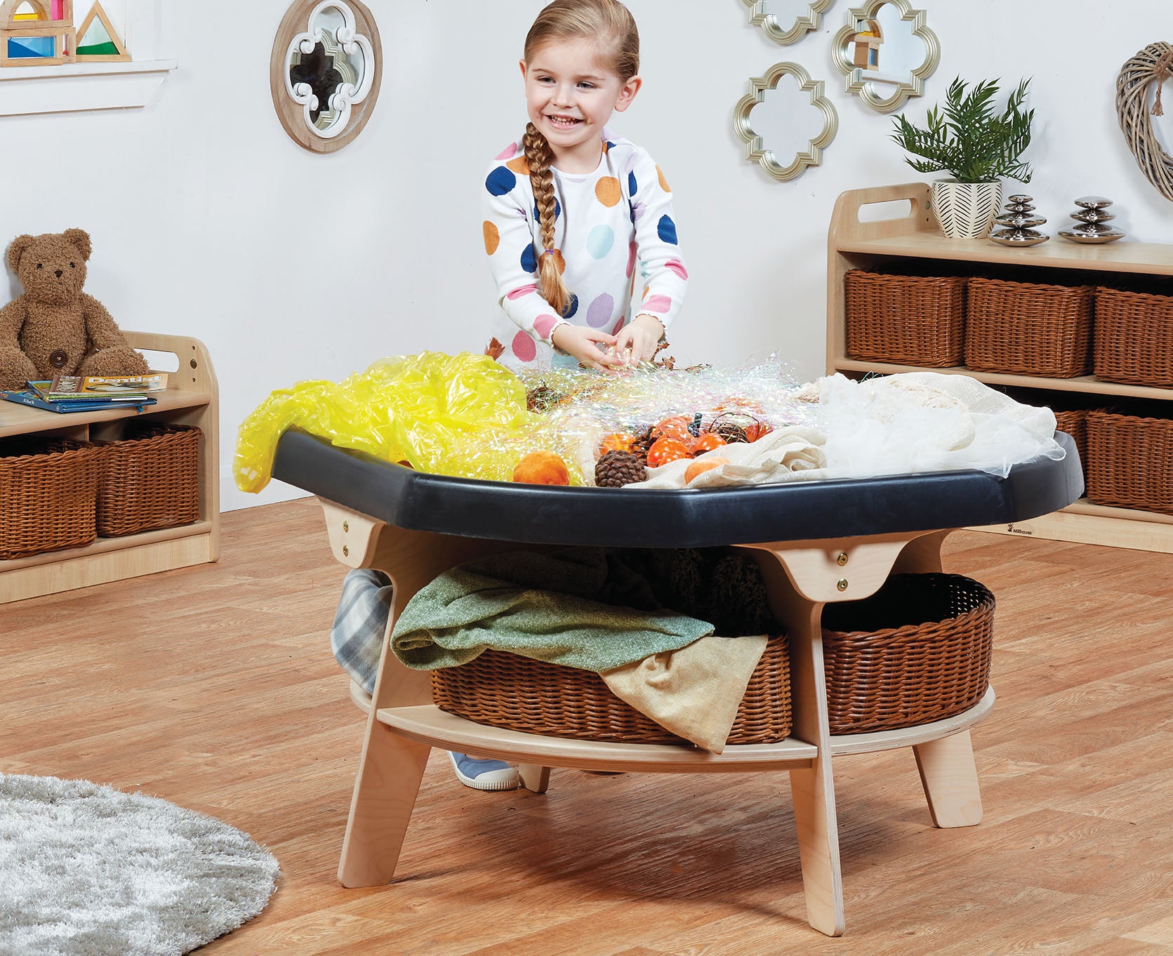 Millhouse Play Tray Activity Table with Shelf