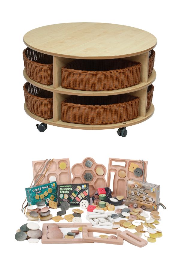 Millhouse Double Tier Mobile Circular Storage Unit