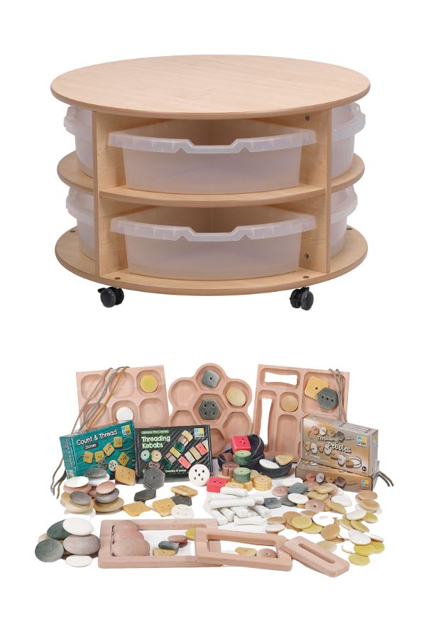 Millhouse Double Tier Mobile Circular Storage Unit