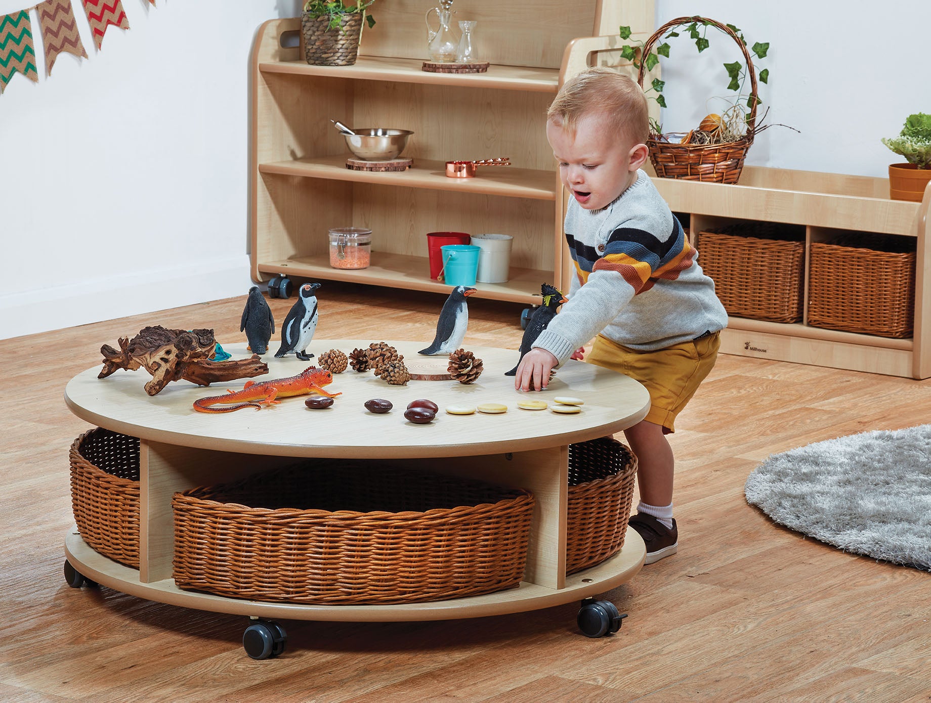 Millhouse Single Tier Mobile Circular Storage Unit