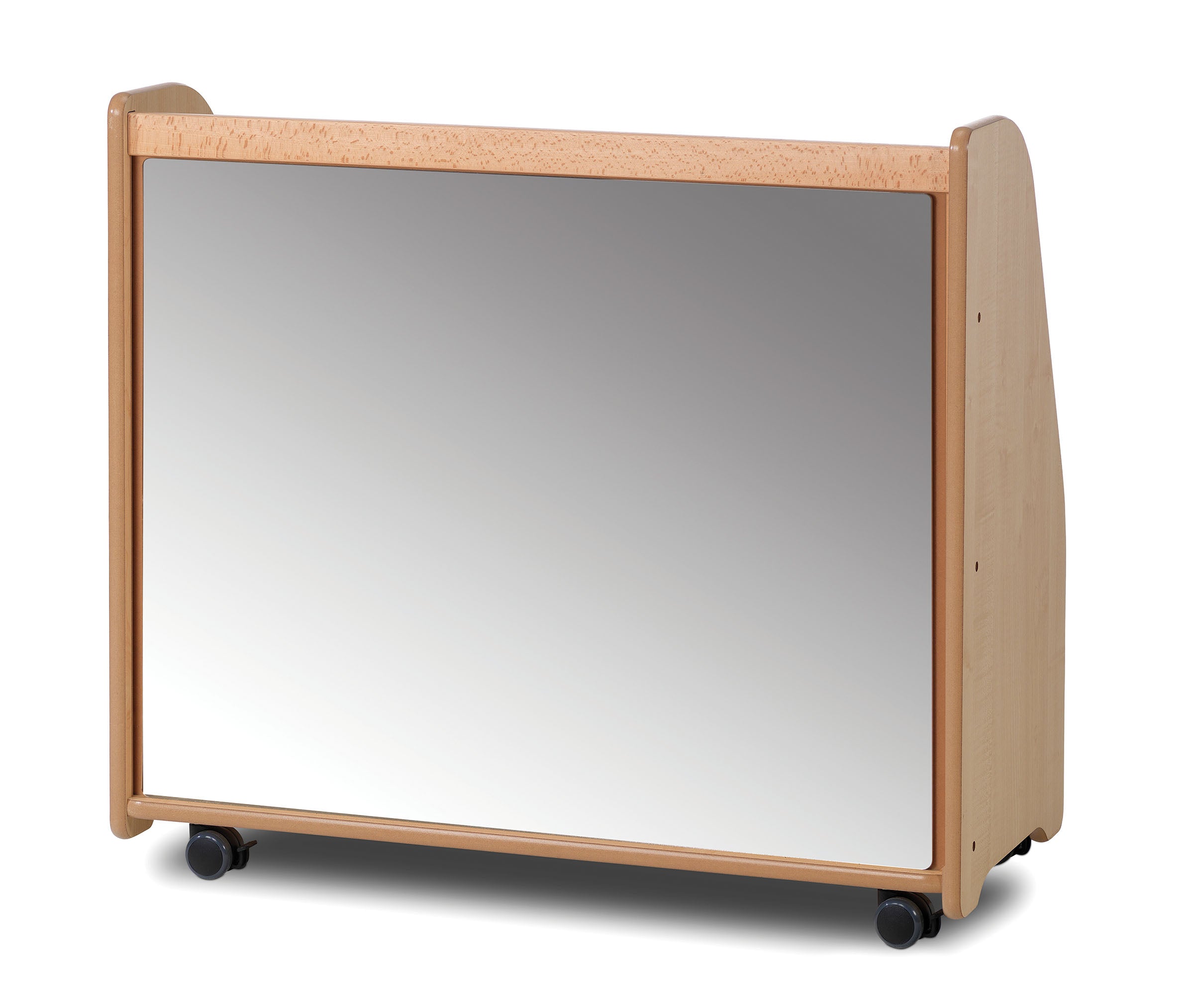 Millhouse Mobile Tiered Shelf Unit with Mirror Back