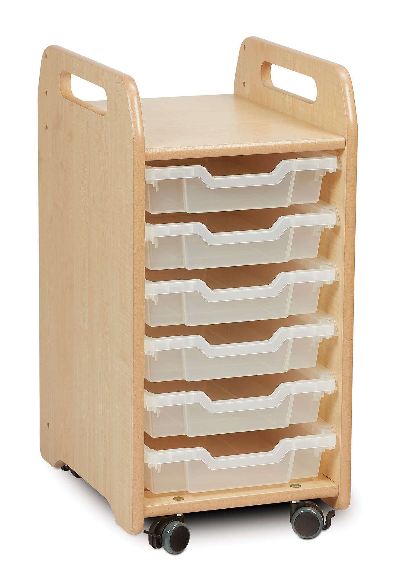 Millhouse Tray Storage Unit (1 column) with 6 Shallow Trays
