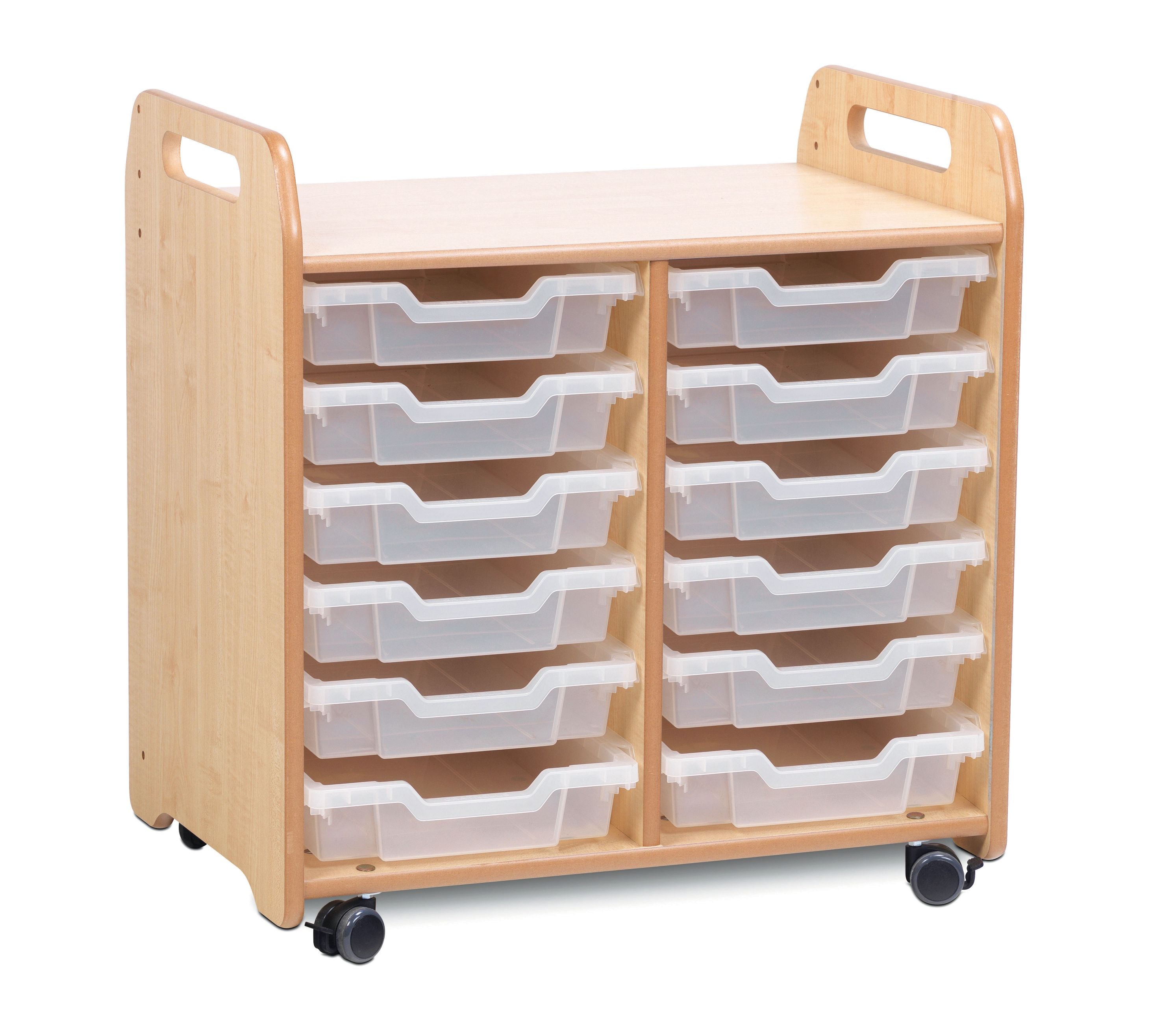 Millhouse Tray Storage Unit (2 column) with 12 Shallow Trays