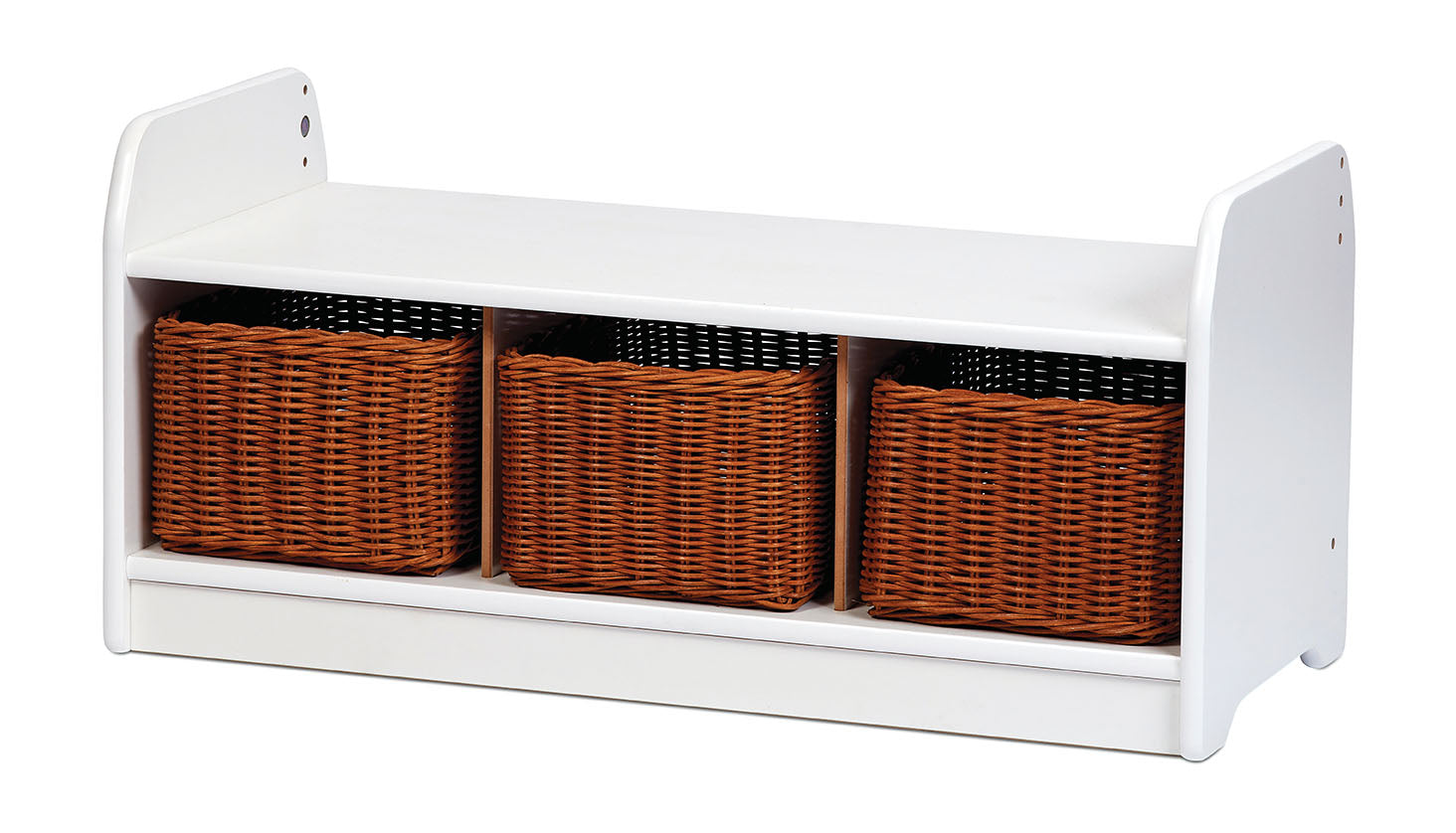 Millhouse Bambino Low Level Storage Bench with 3 Baskets