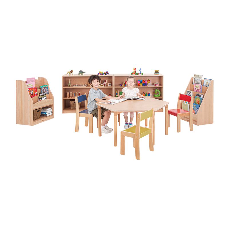 Beech Classroom Hexagon Table 1060 x 600mm