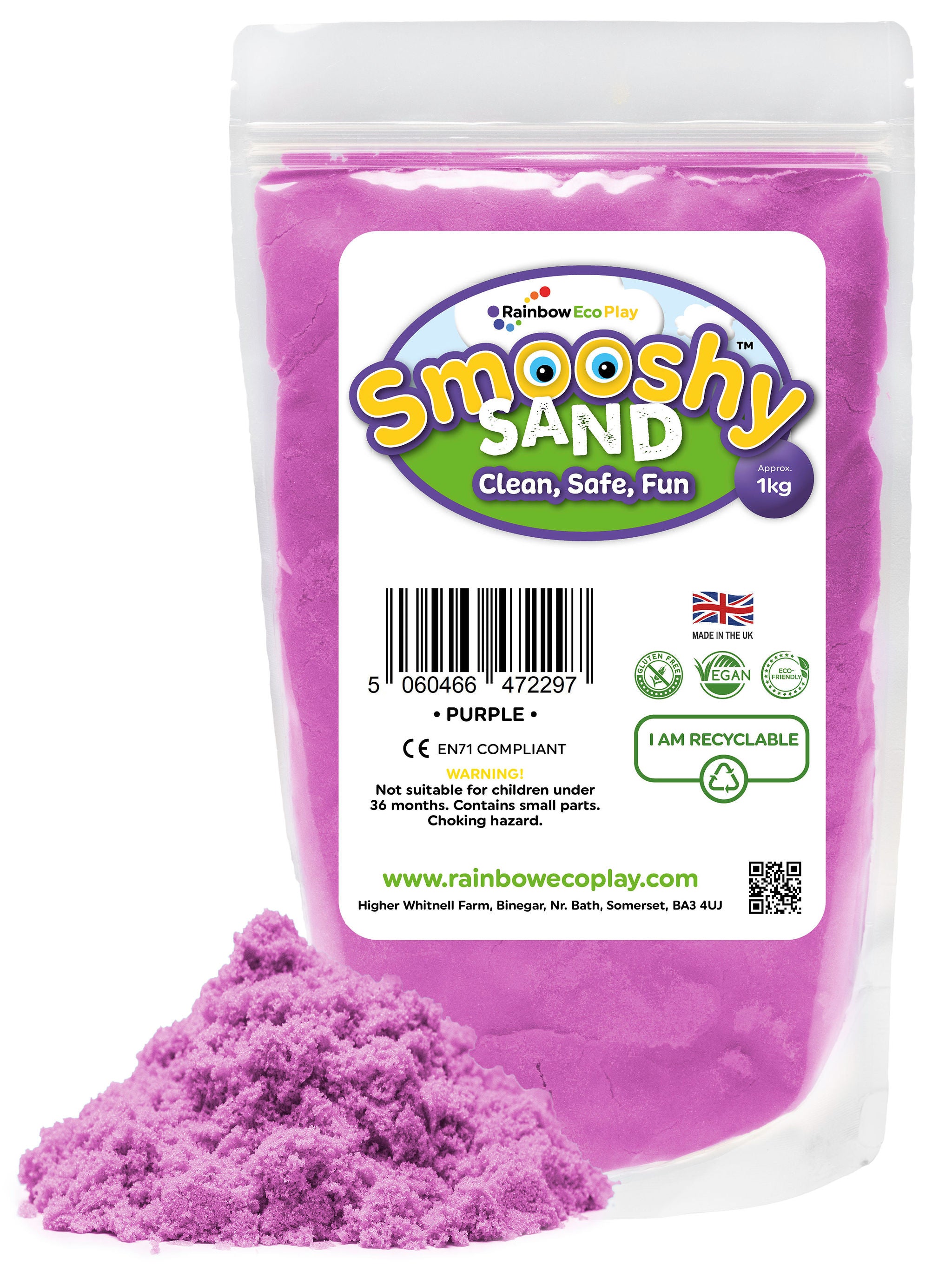 Smooshy Sand Pouch 1kg - Purple