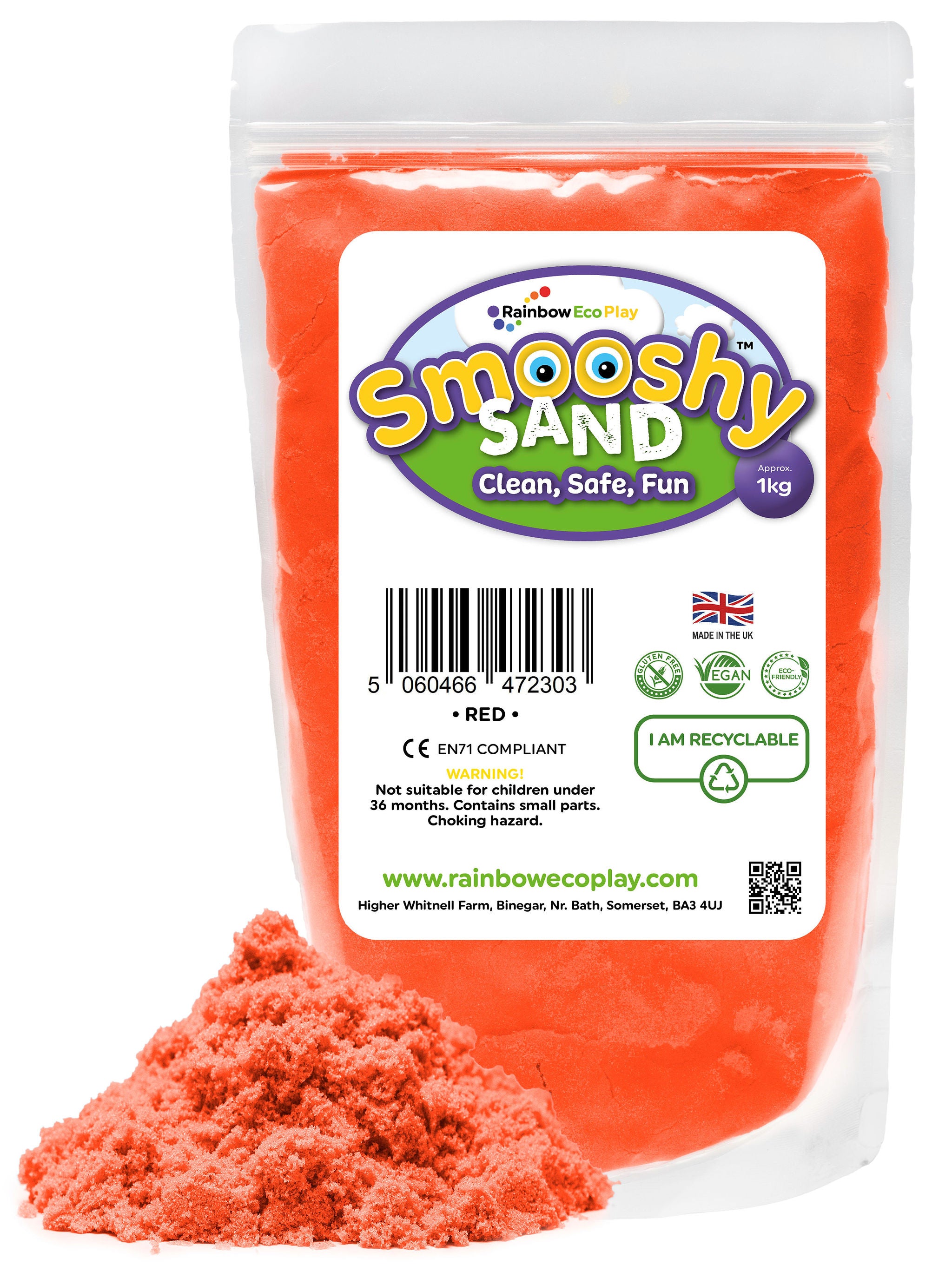 Smooshy Sand Pouch 1kg - Red