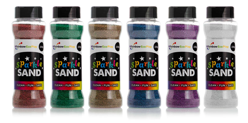 Glitter Sparkle Sand Shakers 6 x 220g