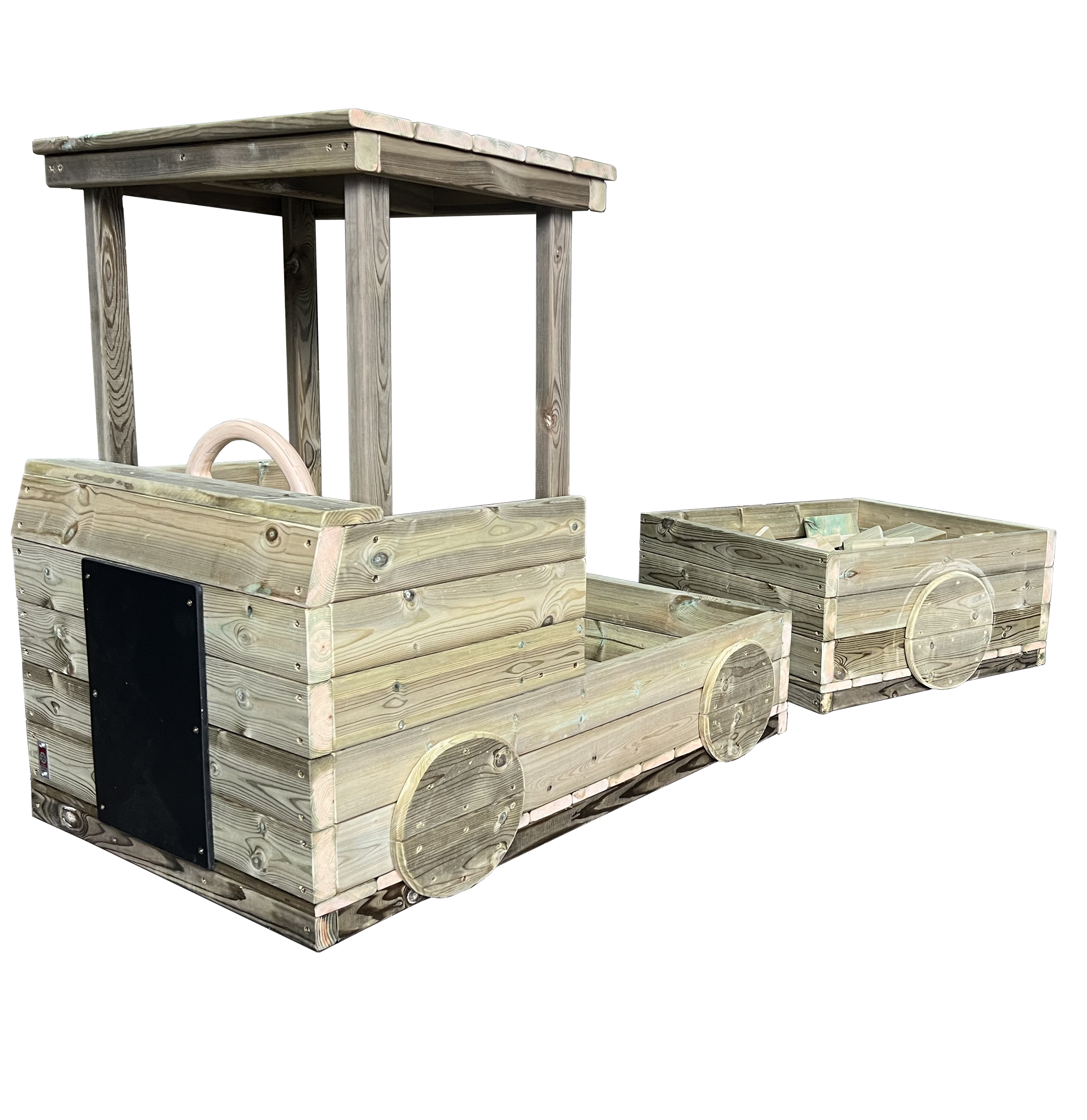 Wooden Truck and Trailer