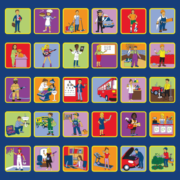 Kinder™ Occupations Placement Carpet 3x3m