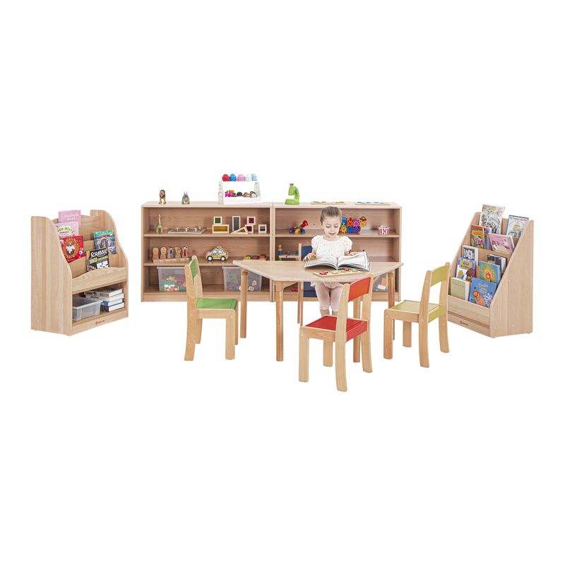 Beech Classroom Trapezoid Table 1200 x 600mm
