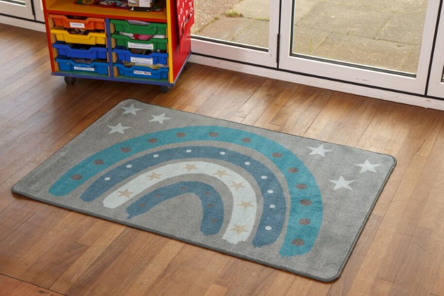 Kinder™ Rainbow Rug - Teal