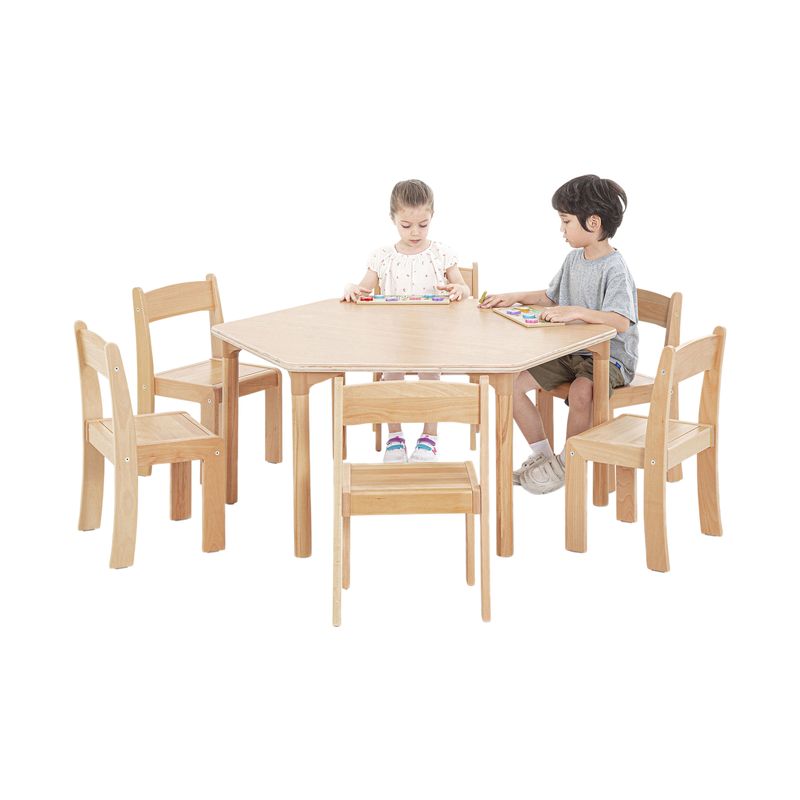 Beech Classroom Hexagon Table 1060 x 600mm