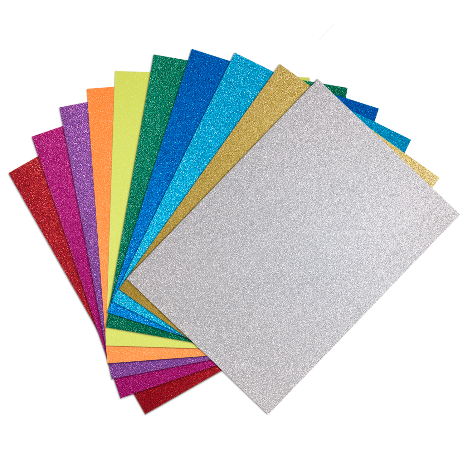 A4 Coloured Glitter Card 230gsm (Pack of 10 Sheets)