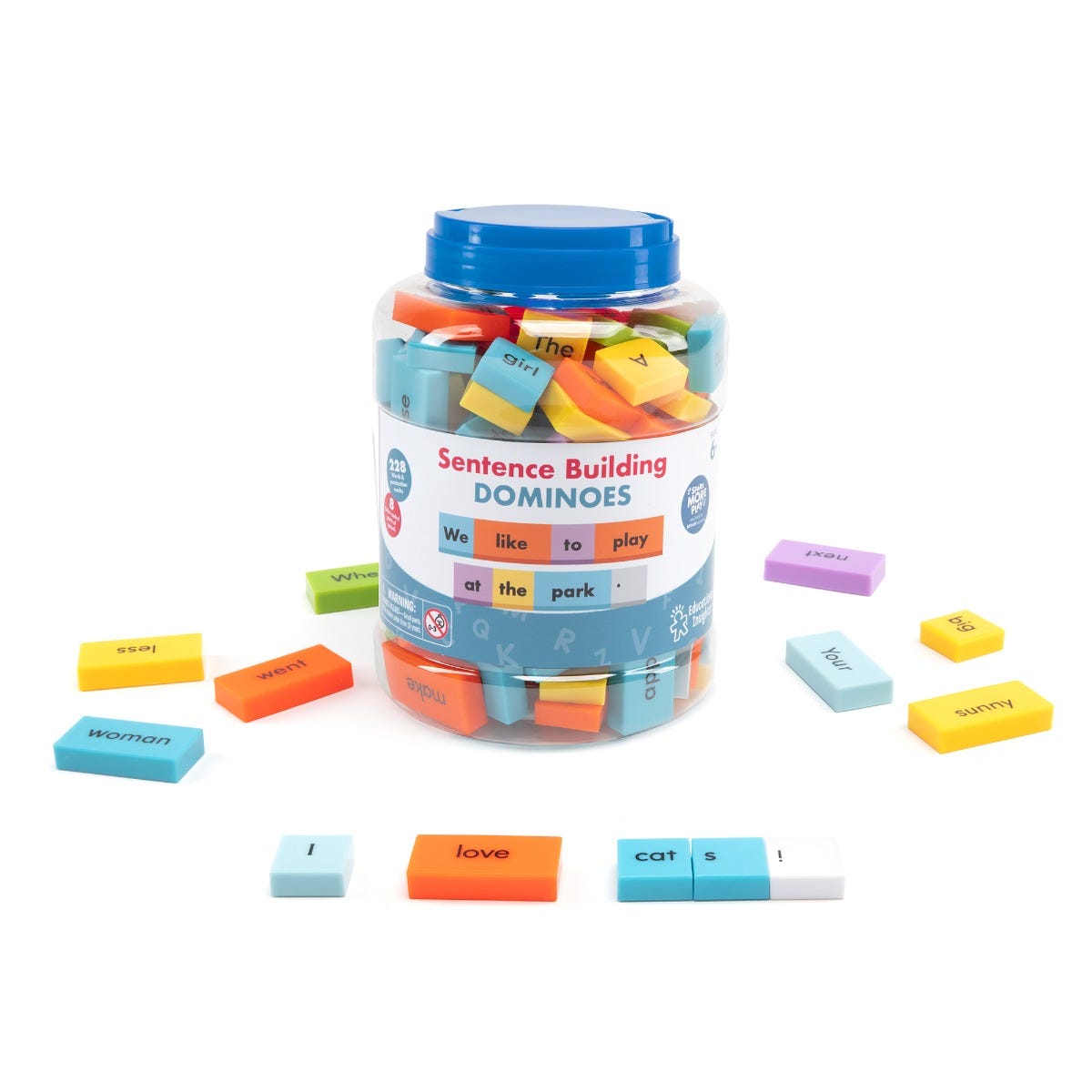 Sentence Building Dominoes Set