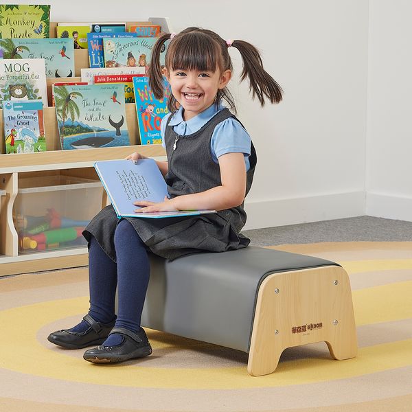 Coloured Cushioned Bench