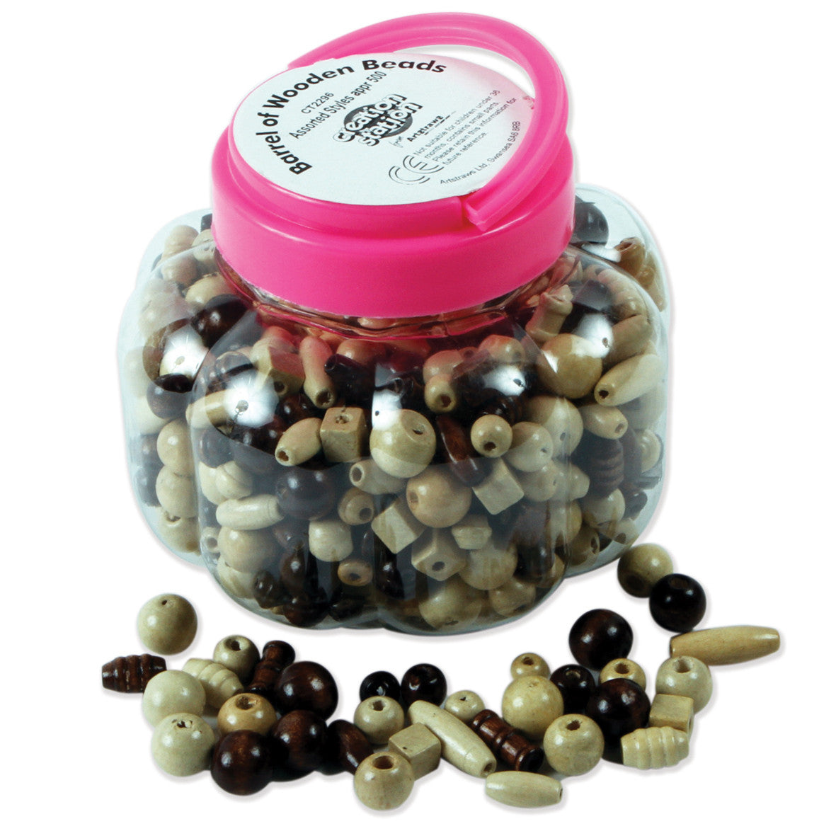 Wooden Beads Tub pk 500