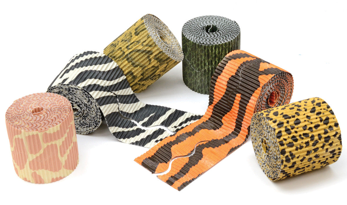 Safari Print Bordette Assortment pk 6