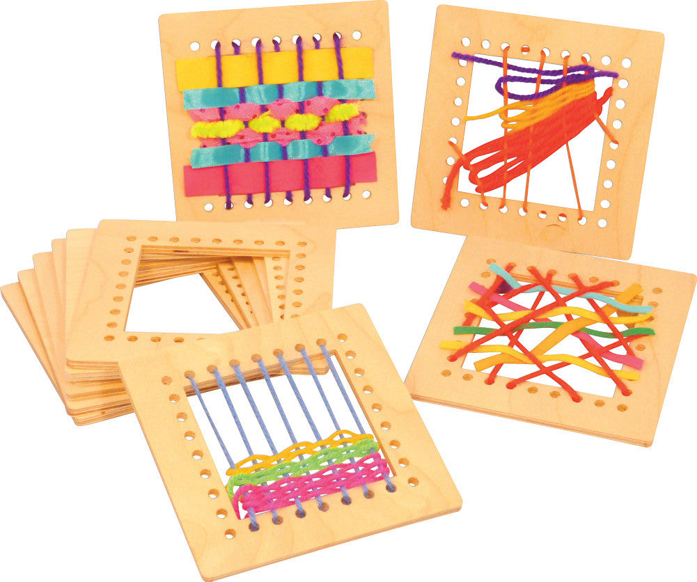 Wooden Weaving Squares pk 10