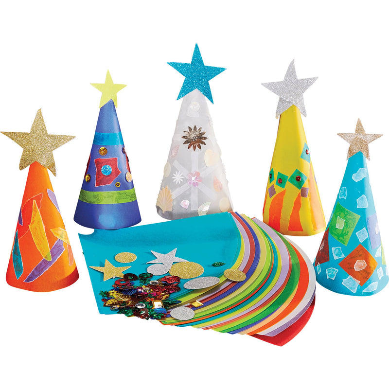 Stained Glass Cone Trees pk 30