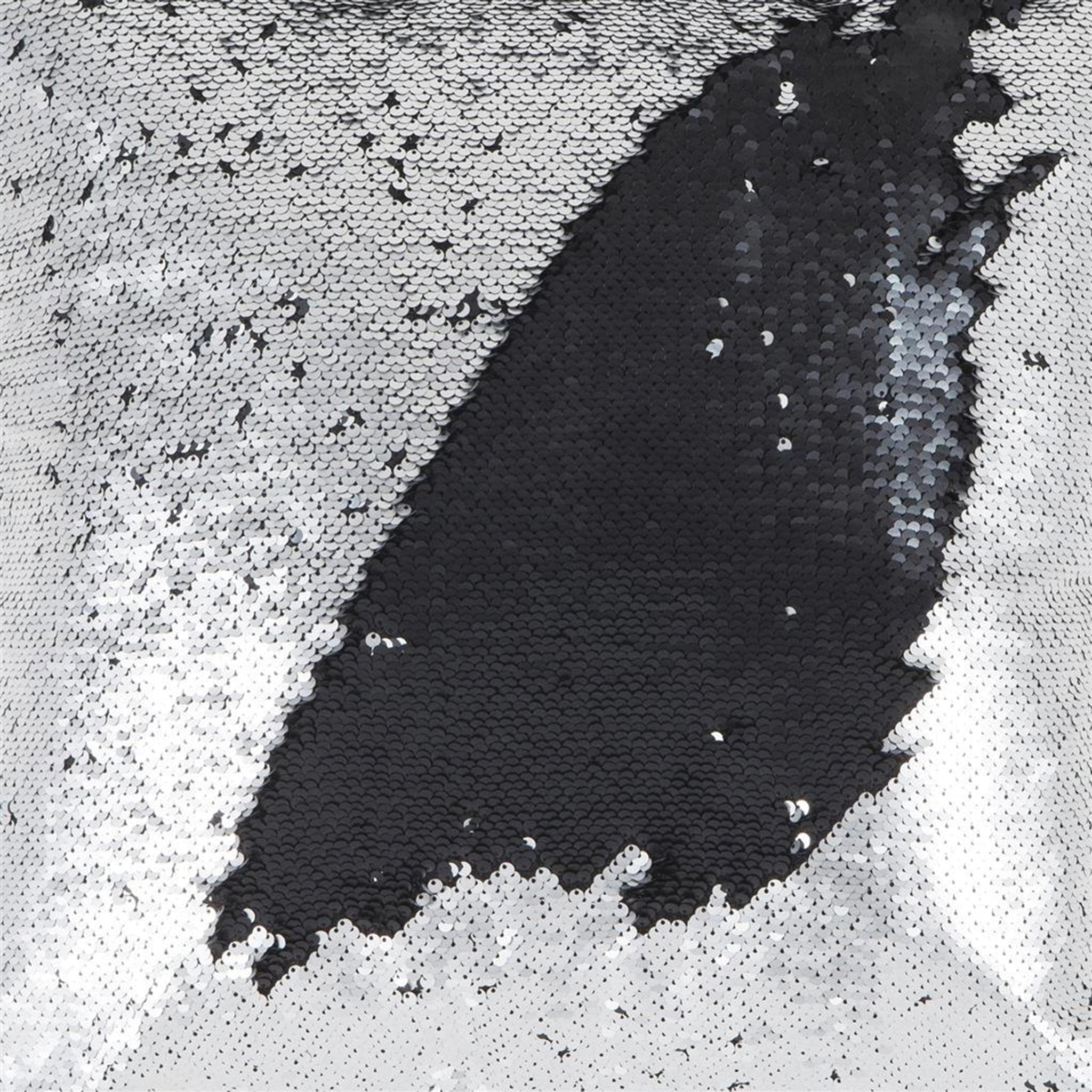 Magic Sequin Fabric - Silver/Black