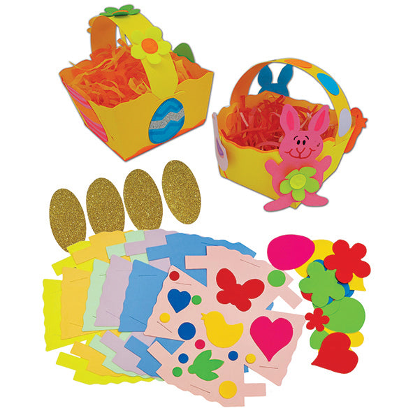 HomeCraftz Easter Egg Hunt Baskets Craft Kit pk 6