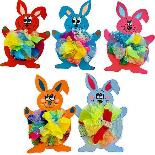 HomeCraftz Threading Easter Bunnies Craft Kit pk 5