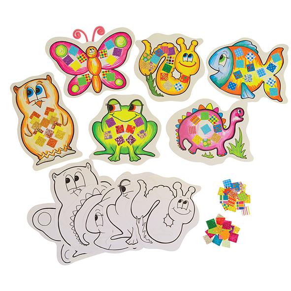 HomeCraftz Colour and Collage Activity Shapes Kit