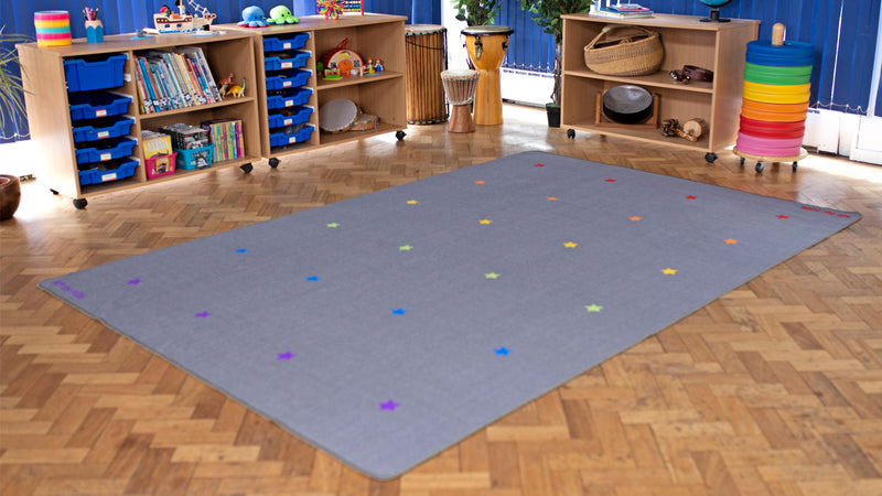 Essentials Rainbow Stars Indoor/Outdoor Carpet