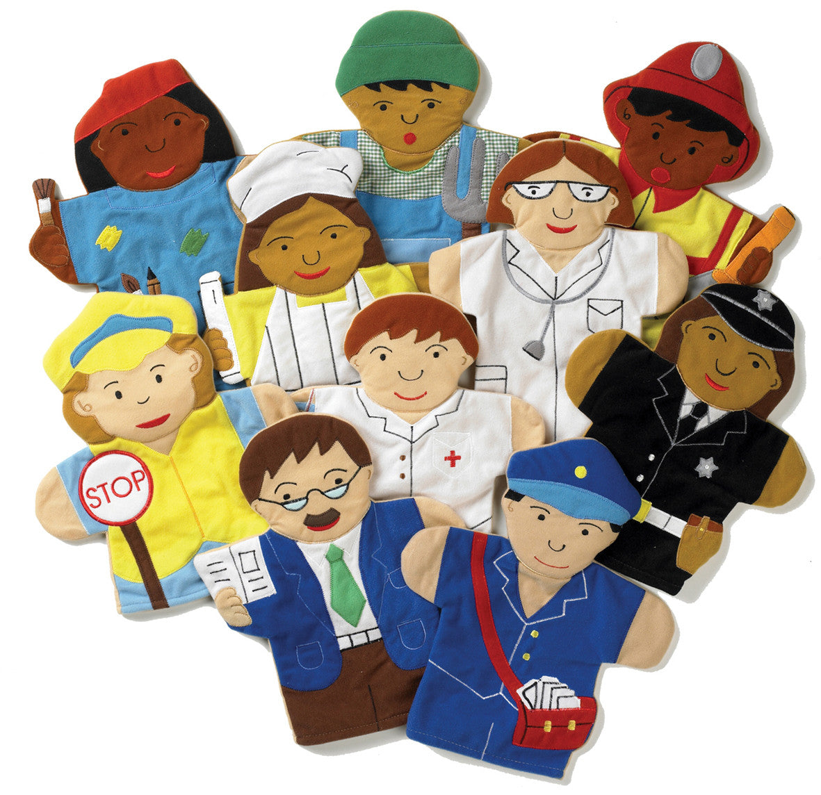 People Who Help Us Hand Puppets pk 10 Springboard Supplies