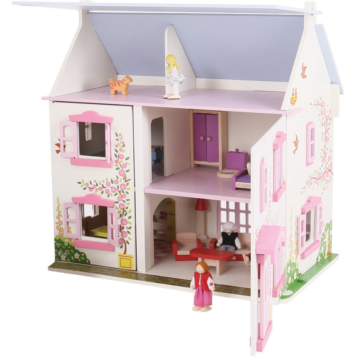 rose cottage toy Felt Rose Cottage – Kismet Toys main image 1