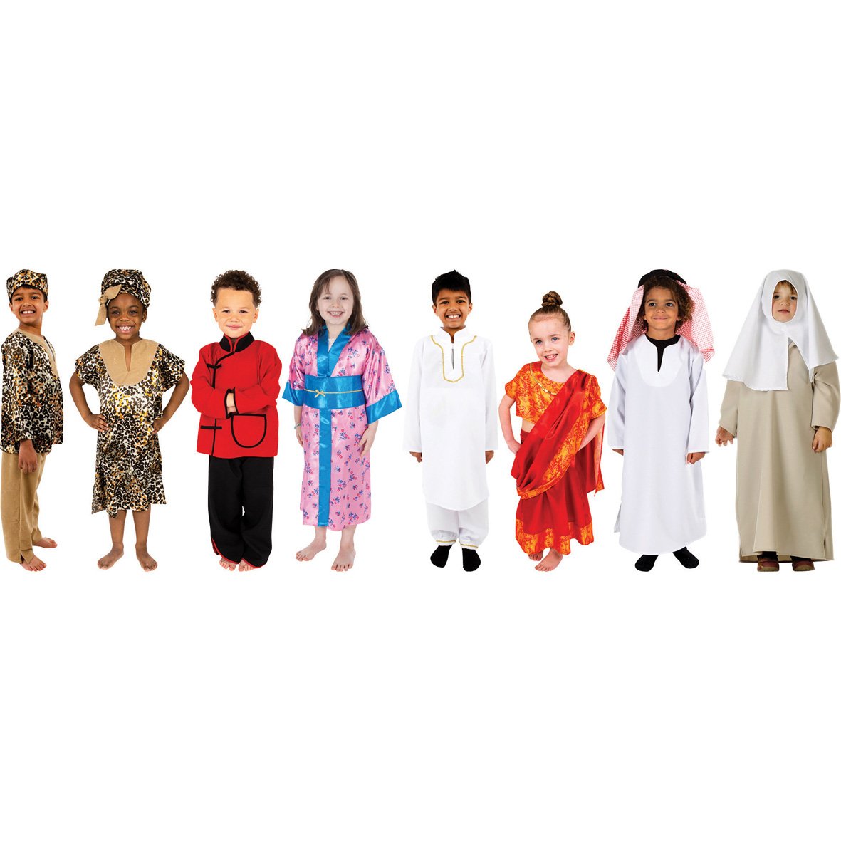 Children of the World Dress Up Bundle pk 8 Springboard Supplies