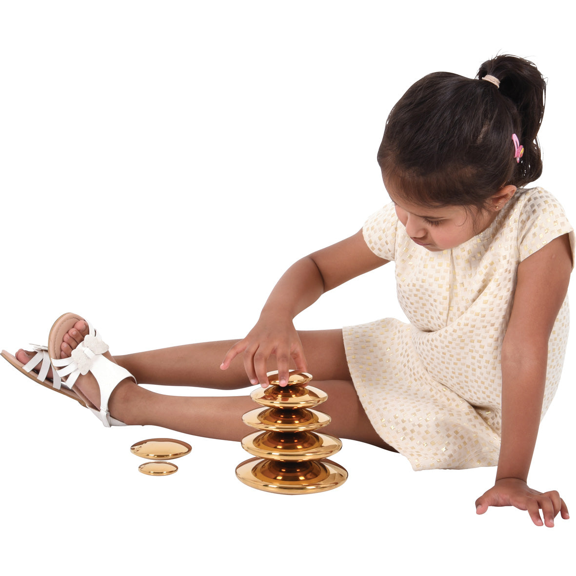 Sensory Gold Reflective Buttons pk 7